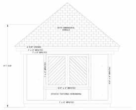 Caddy Shack Front & Side Elevations