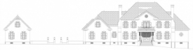 Front Elevation with House